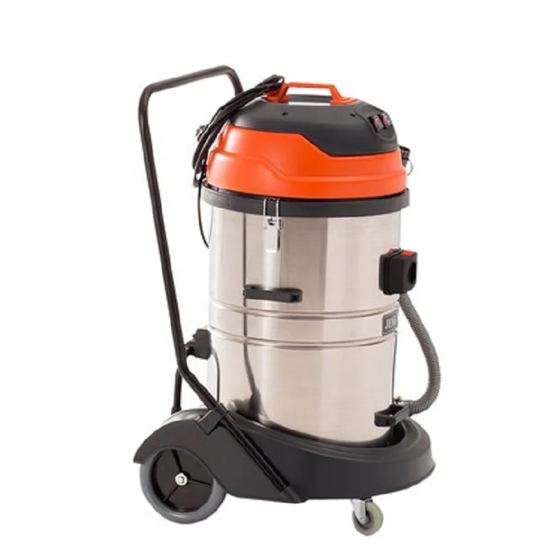 

70л 2000 Вт 2 двигателя круглый бак из нержавеющей стали твердый и прочный портативный всасывающий воздух электрический промышленный автомобильный аспиратор для пыли и воды
