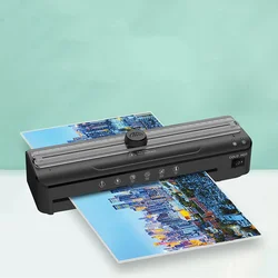 FNL009 A4 Laminating Machine Hot Cold Mode Photo Plastic Sealing Apparatus Automatic Small Office Document Sealing Device