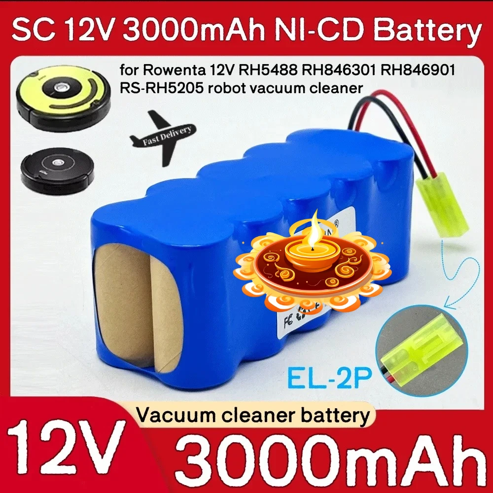 

2025 SC 12V 3000mAh high-capacity 100% Brand-new Use on RH5488 RH846301 RH846901 RH8460WH RH846501 NI-CD Battery