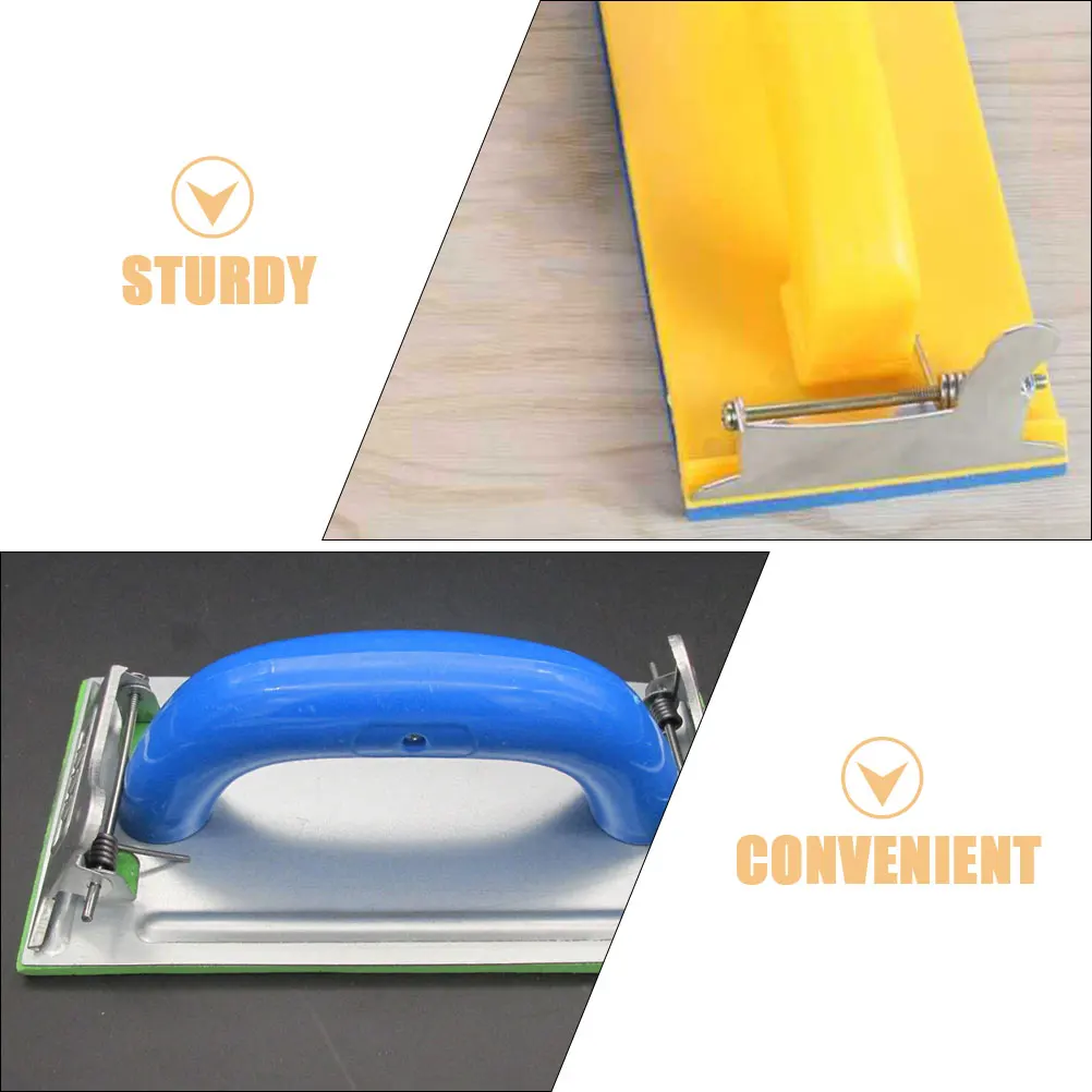2Pcs Sandpaper Sander Woodworking Tool Manual Holder Hand File Polishing Plastic Drywall Sanding Board Machine Sheets