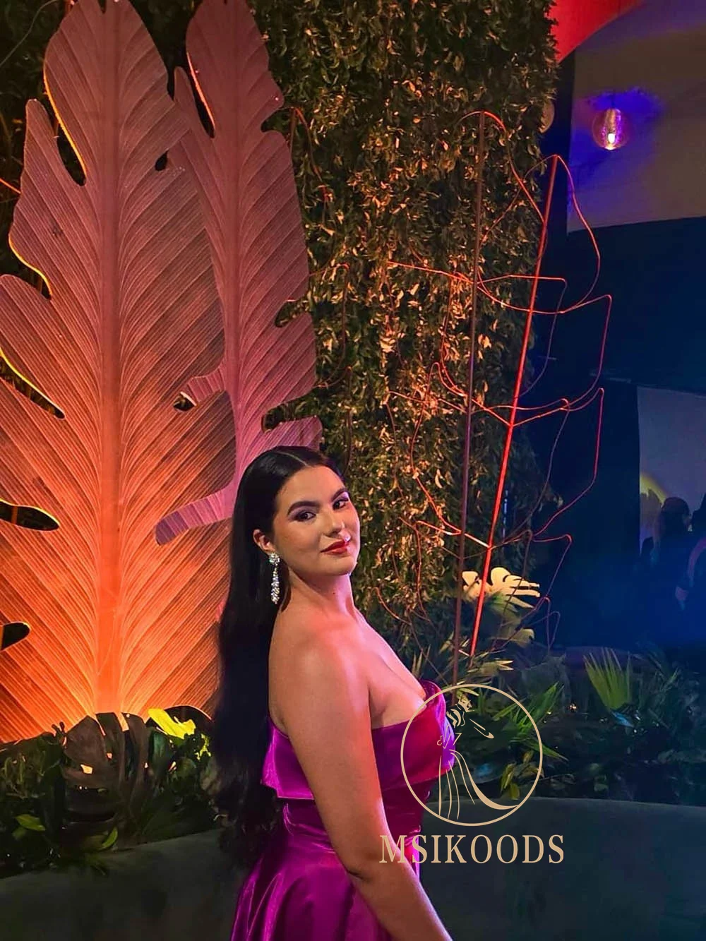 Msikoods Satin Prom Dresses 2025 Wedding Guest Dress Floor Length Elegant Evening Dress Woman Simple Party Gown Customized