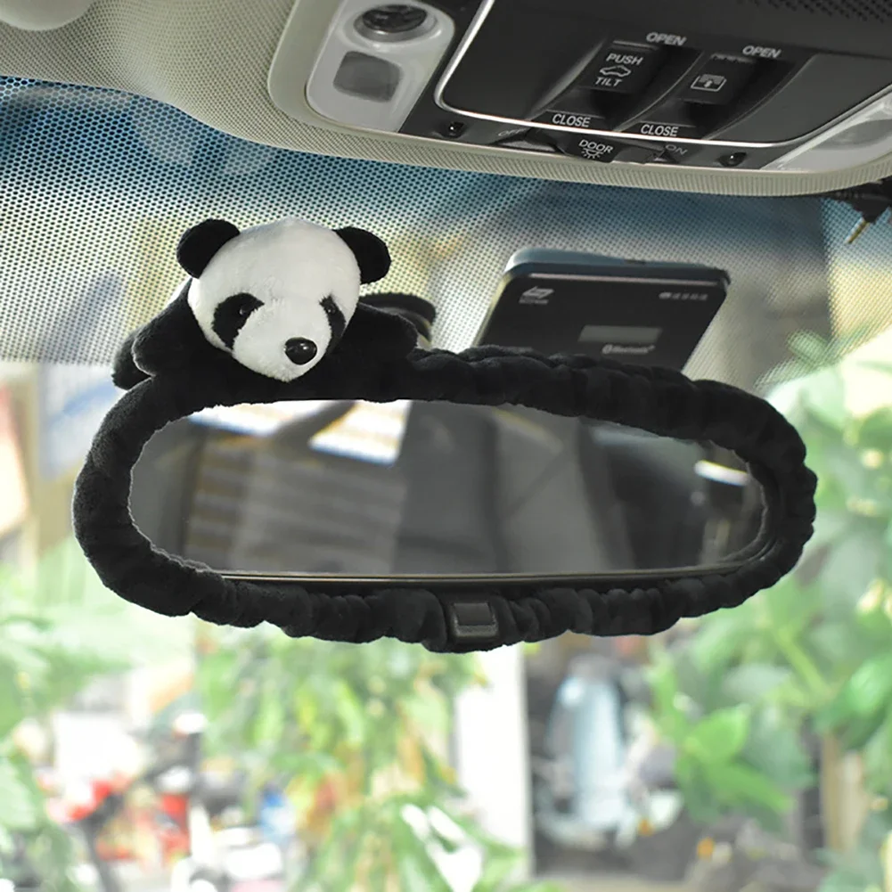 1pc niedlichen Cartoon Panda Auto Schalthebel Abdeckung weichen Plüsch Auto Shifter Hand Brems koffer Spielzeug Bär Autozubehör Innendekoration