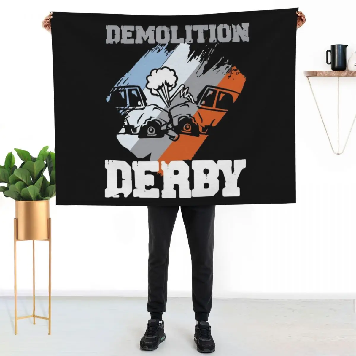 Demolition Derby Racing Motorsport Mechanic Throw Blanket sofa bed Luxury Soft Beds Luxury Designer Furrys Blankets