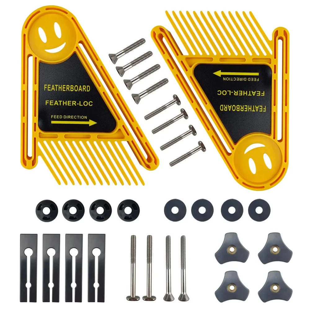 Loc-tablero ajustable para carpintería, sierra de mesa de seguridad, bloque de empuje, máquina de grabado abatible, juego de tablero de plumas para carpintería