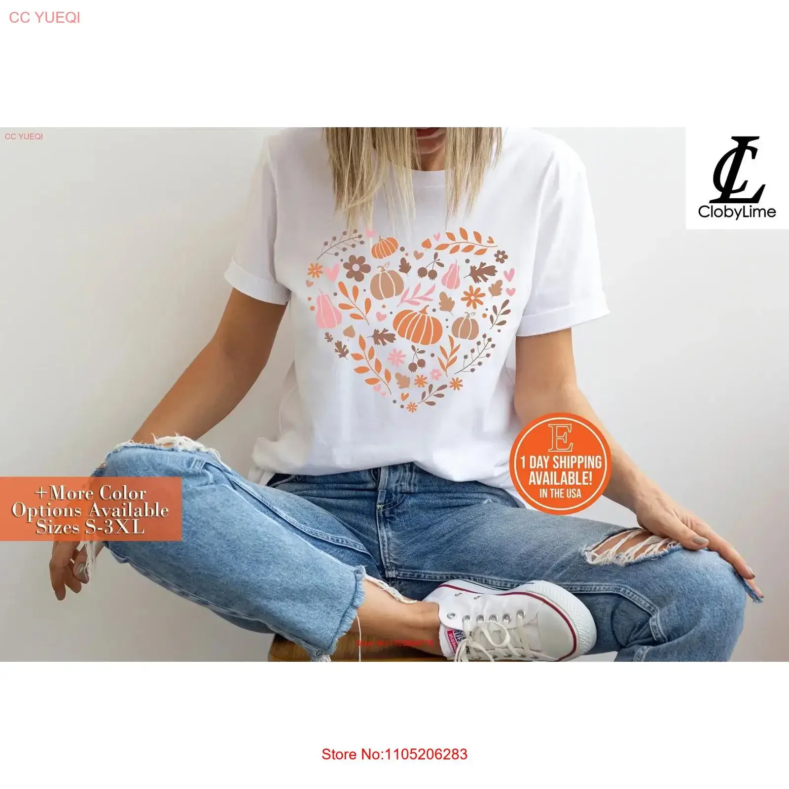 

Осенняя футболка Cottagecore для женщин, винтажная футболка с круглым вырезом и нашивкой в виде тыквы на День благодарения, осенний свитер на Хэллоуин, винтажная стираная футболка