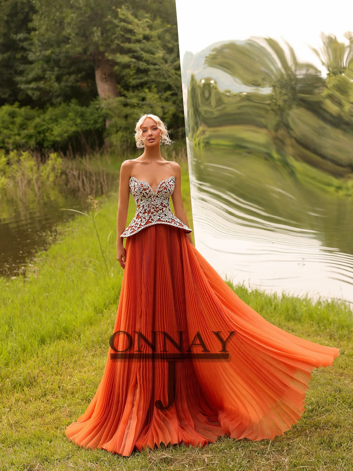 Customized Charm Aline Sweetheart Evening Dresses Maxi Gown for Women Crystals Dubai Saudi Robes De Soiree Bespoke Gown Plus image 2