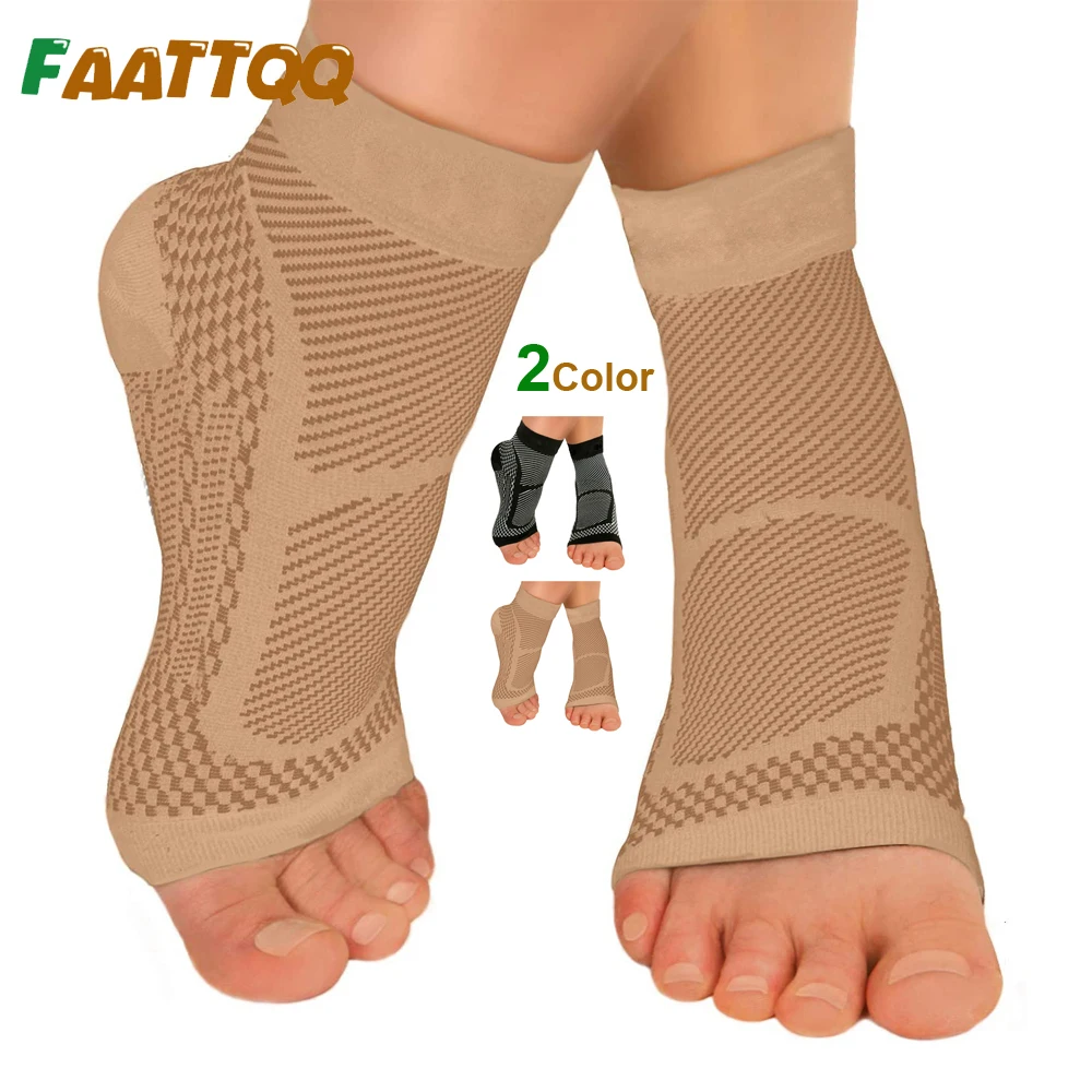 

Sports Ankle Brace Support Compression Sleeve,Plantar Fasciitis Sock for Achilles Tendonitis Joint Pain Swelling &Heel Spur Pain