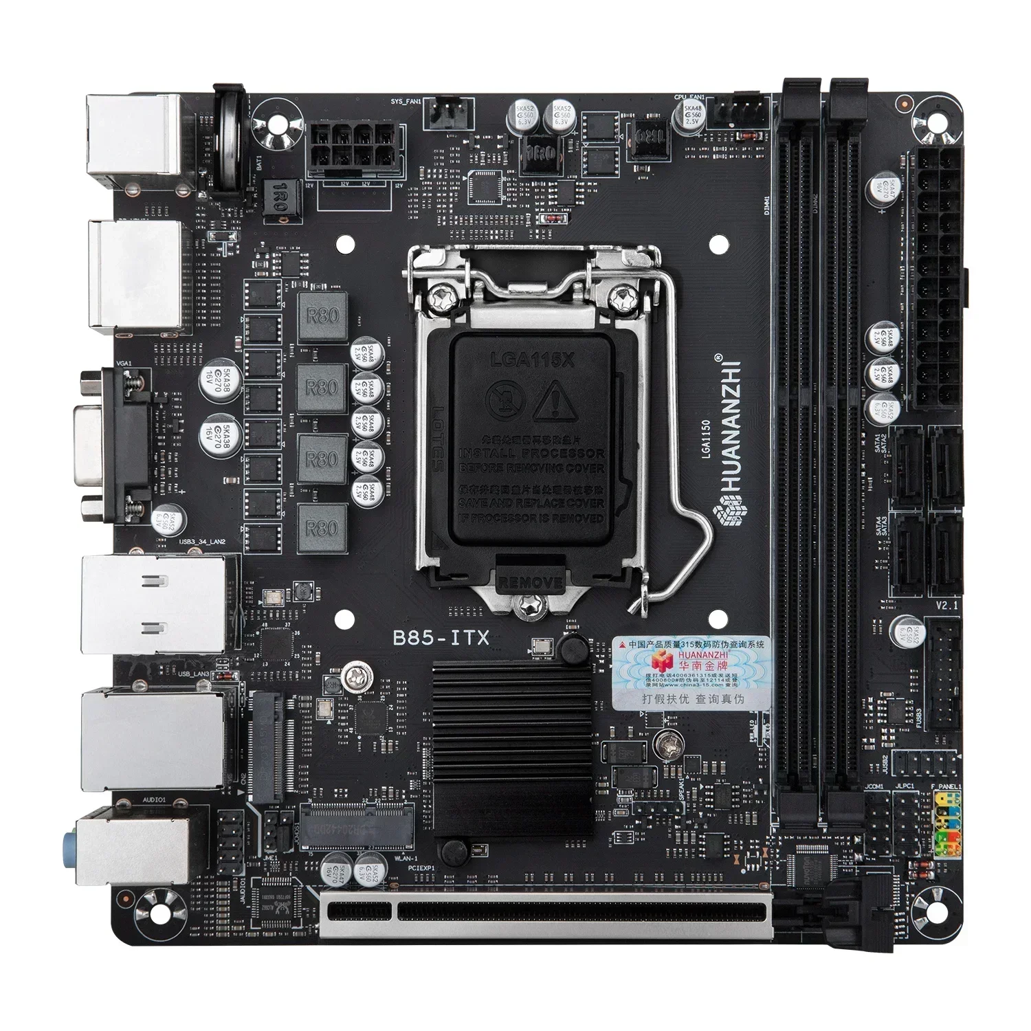 

HUANANZHI B85 ITX Motherboard ITX Intel LGA 1150 i3 i5 i7 E3 DDR3 1600MHz 16GB M.2 SATA USB3.0 VGA DP HDMI-Compatible