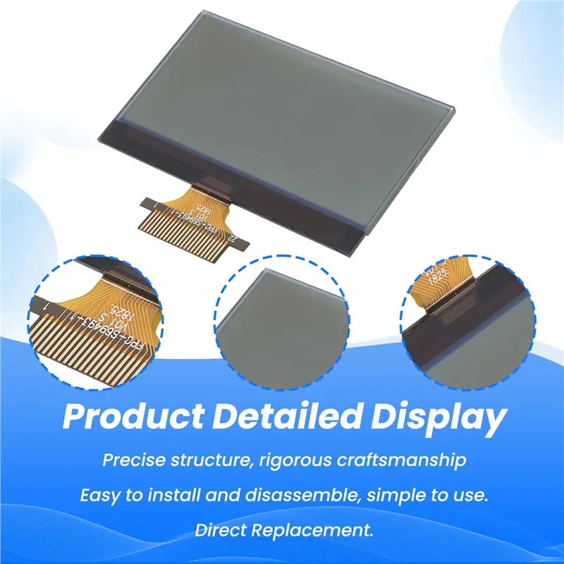 ABXV-Car Dashboard LCD Display Screen For Fiat Punto/Doblo Grande Punto/Linea 323/Nemo Qubo 51701537390271 503001100300