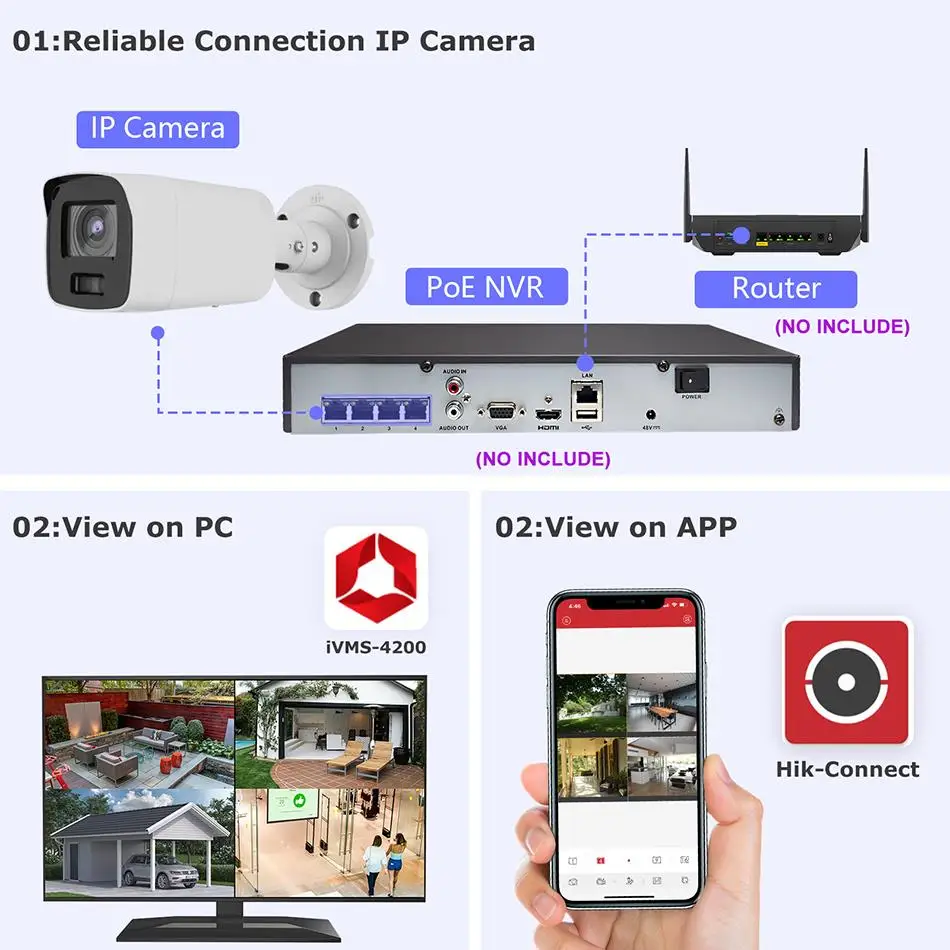 Imagem -06 - Hikvision-câmera de Rede de Vigilância Colorvu Acusense Microfone Integrado Slot para Cartão sd Oem Ds2cd2087g2-lu 8mp