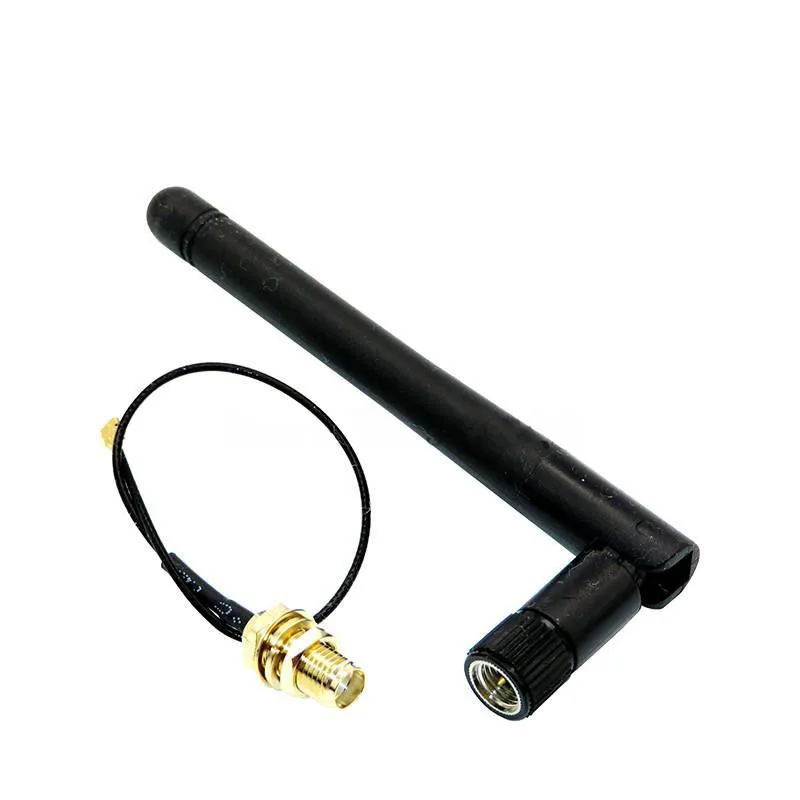 2.4GHz 3dBi WiFi 2.4g Antenna Aerial RP-SMA Male wireless router+ 17cm PCI U.FL IPX to RP SMA Male Pigtail Cable ESP8266 ESP32