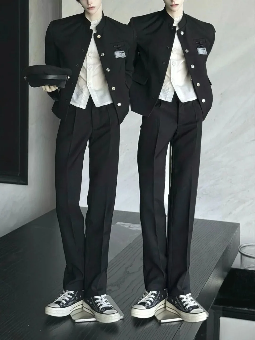 

BJD doll clothes suitable for 1/3 1/4 size Cute Casual suit set doll accessories (3 points)