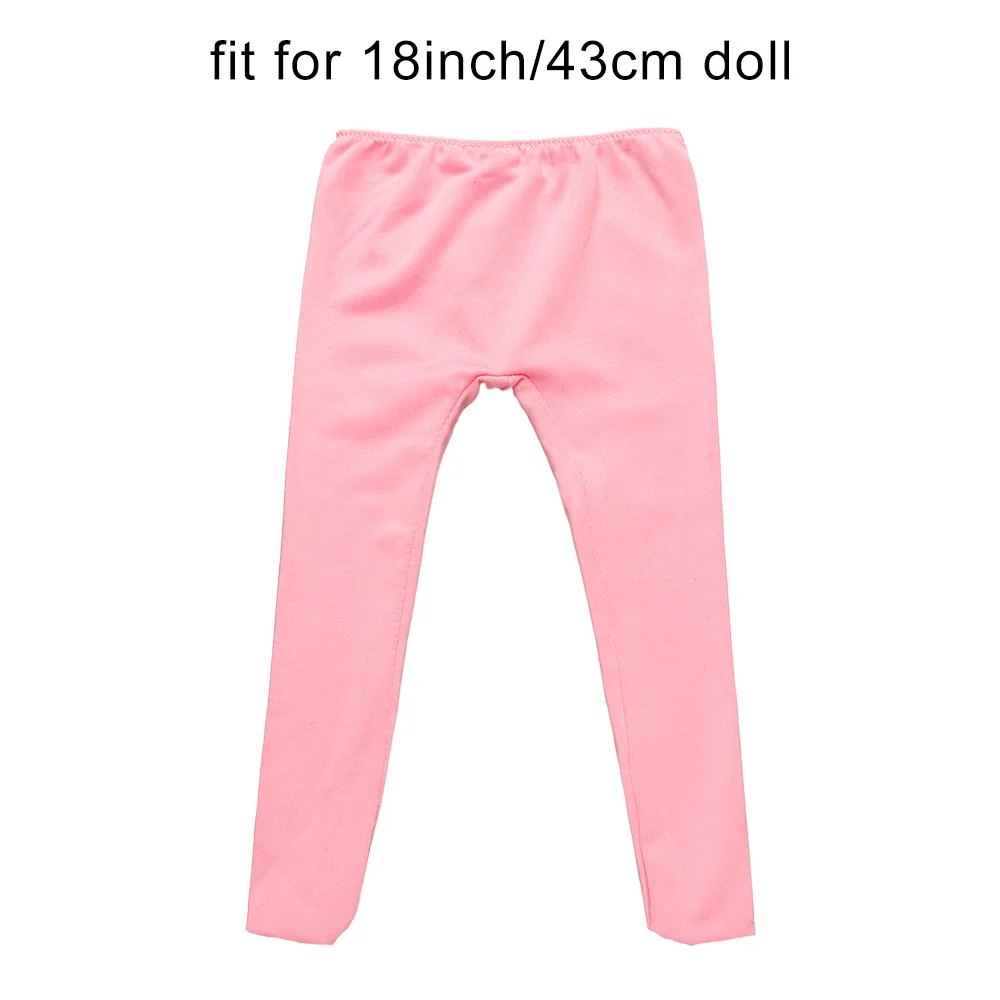 Puppe Kleidung Leggings Yoga Hosen Zubehör Fit 18 Zoll American Girl Puppe Strumpfhosen 43cm Neugeborenen Puppe Unsere Generation Kleidung