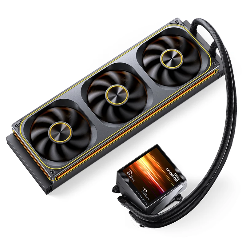 Jonsbo TM-360A All-in-One Liquid Cooler ZA-360 Cooling Fan ARGB Water-cooled Radiator With 3.95-inch Display Screen LGA1851 AM5