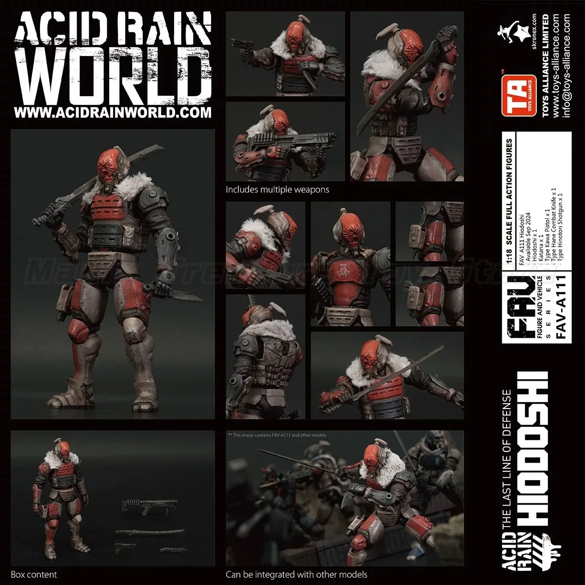 

【In Stock】Acid Rain War FAV-A111 HIODOSHI 1/18 Action Figure Model Ornament Toy