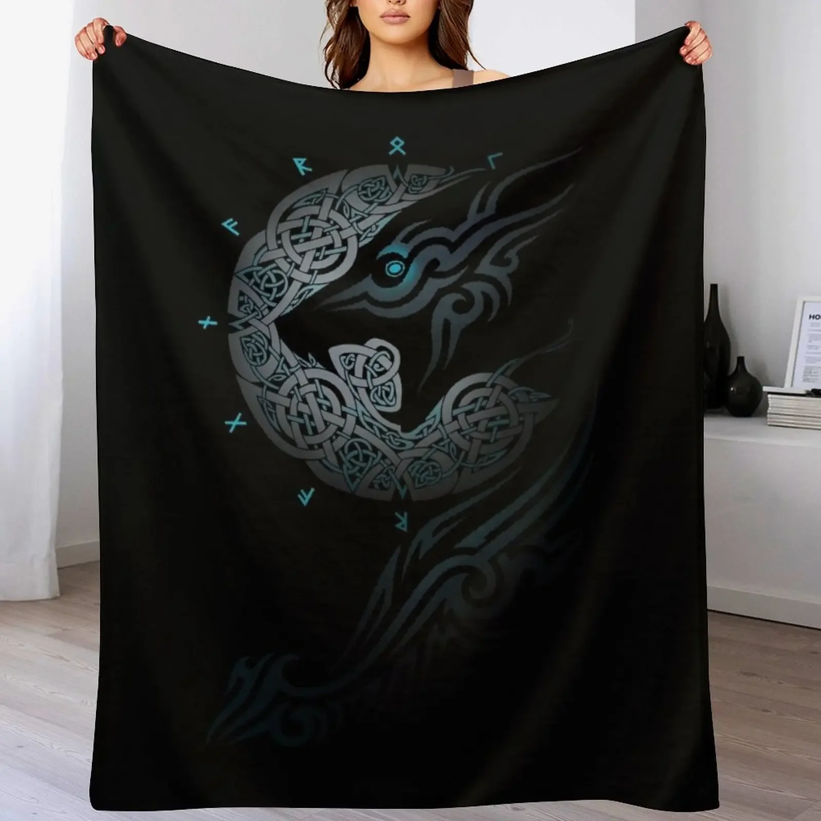 

RAGNAROK MOON Throw Blanket Compact Warm Blanket for Car Road Trip