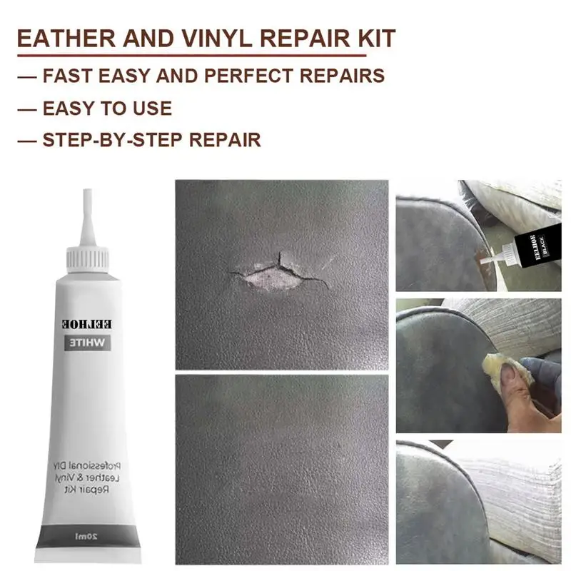 Leather Repair Gel For Car Seats Leather Conditioner And Leather Cleaner Use On Leather Apparel Furniture  Jackets Shoes 20ml