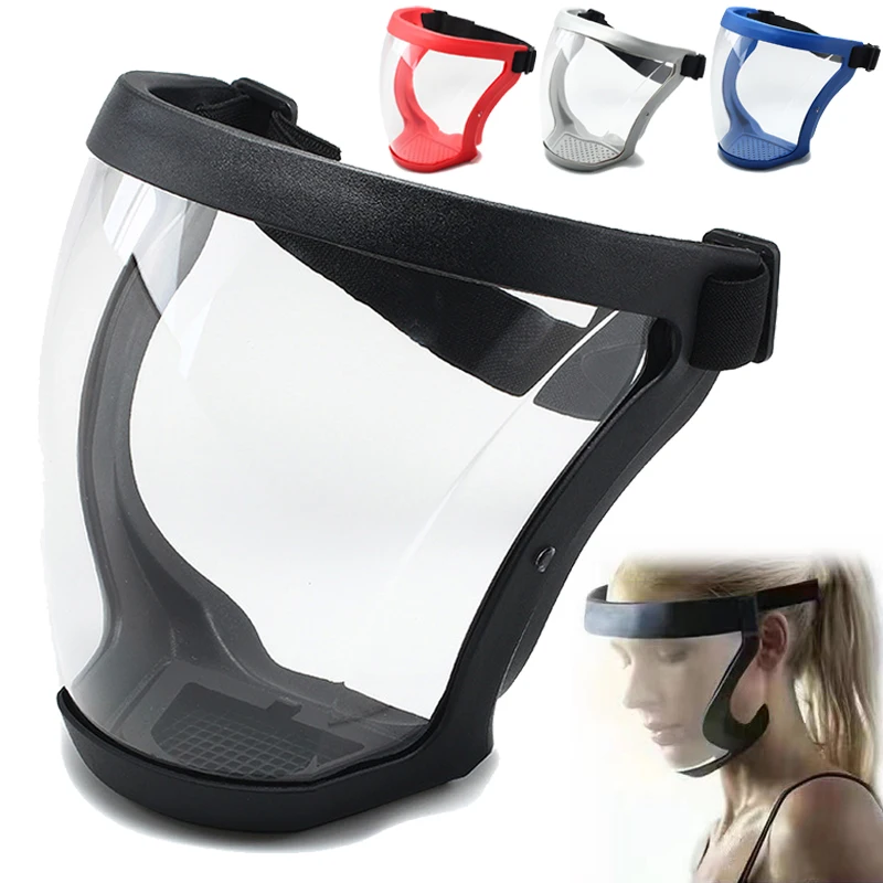 

Anti-Splash Full Face Shield Transparent Windproof Anti-fog Mask Safety Glasses Protection Eye Face Mask Moto Accessories