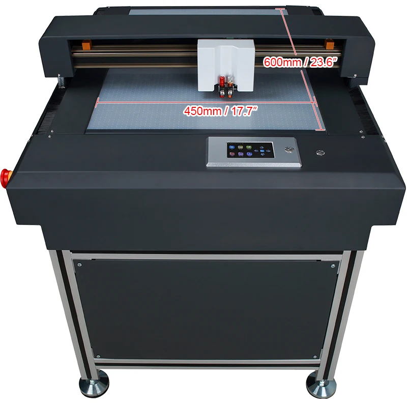 Digital Pneumatic Flatbed Die Cutting Machine Auto Adsorb Vinyl Flat Bed Plotter Flatbed Cutter 6090