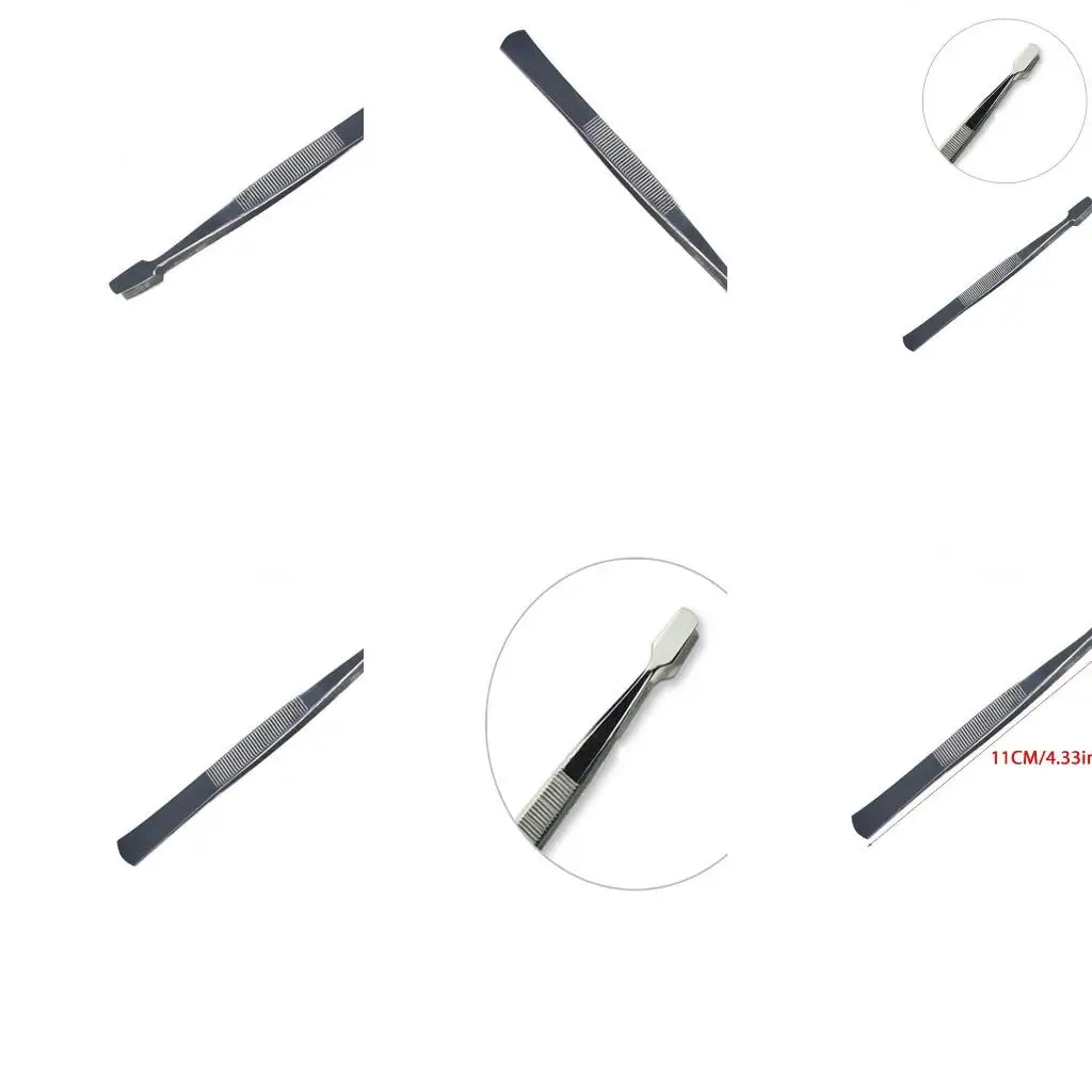 Stamp Tongs Stainless Steel Stamp Tweezers Philately Tweezers for Friends Home
