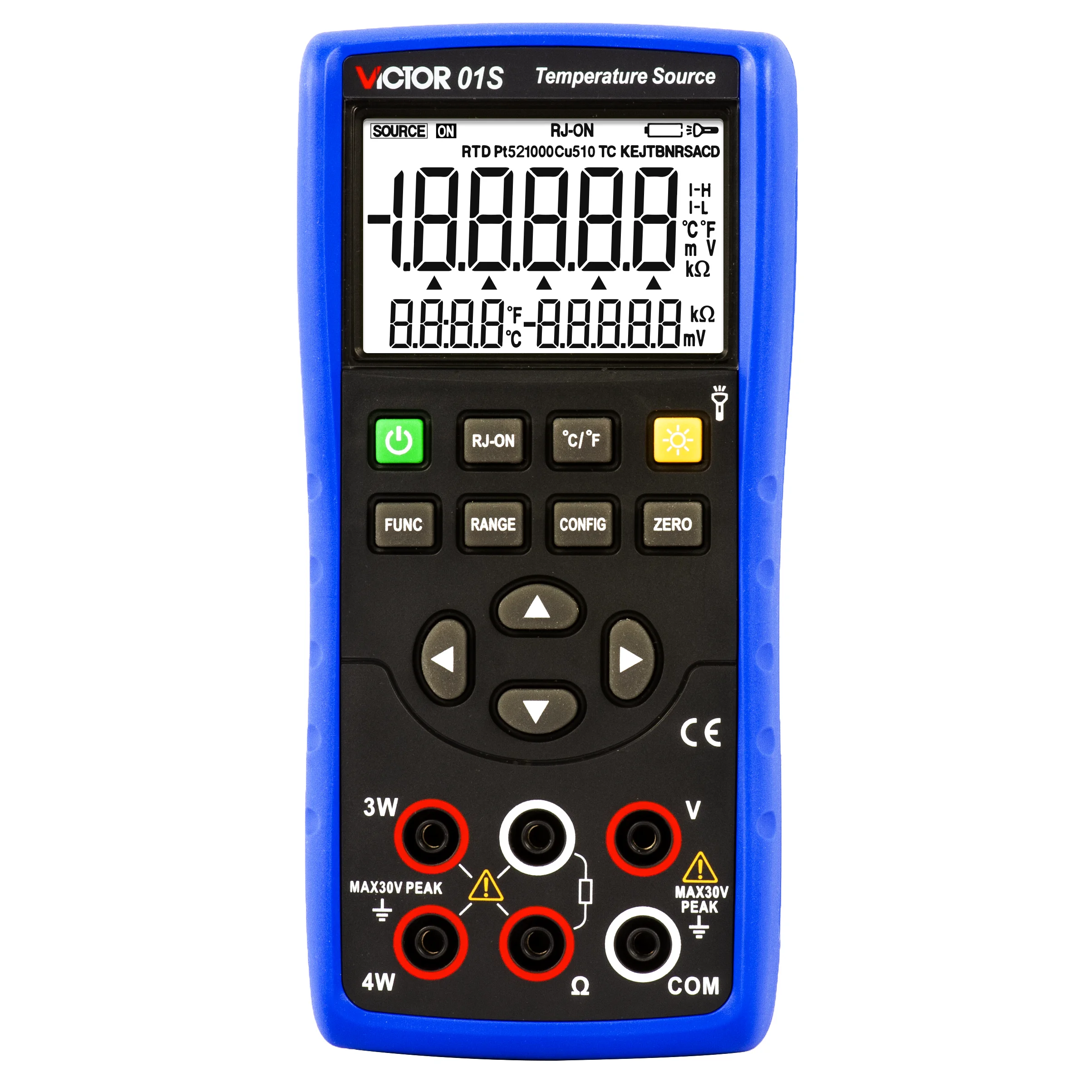 

RuoShui 01S 5 Digits Multifunction Calibrator Temperature Source Accuracy 0.05% 11 Thermocouple Signals and 5 RTD Signals