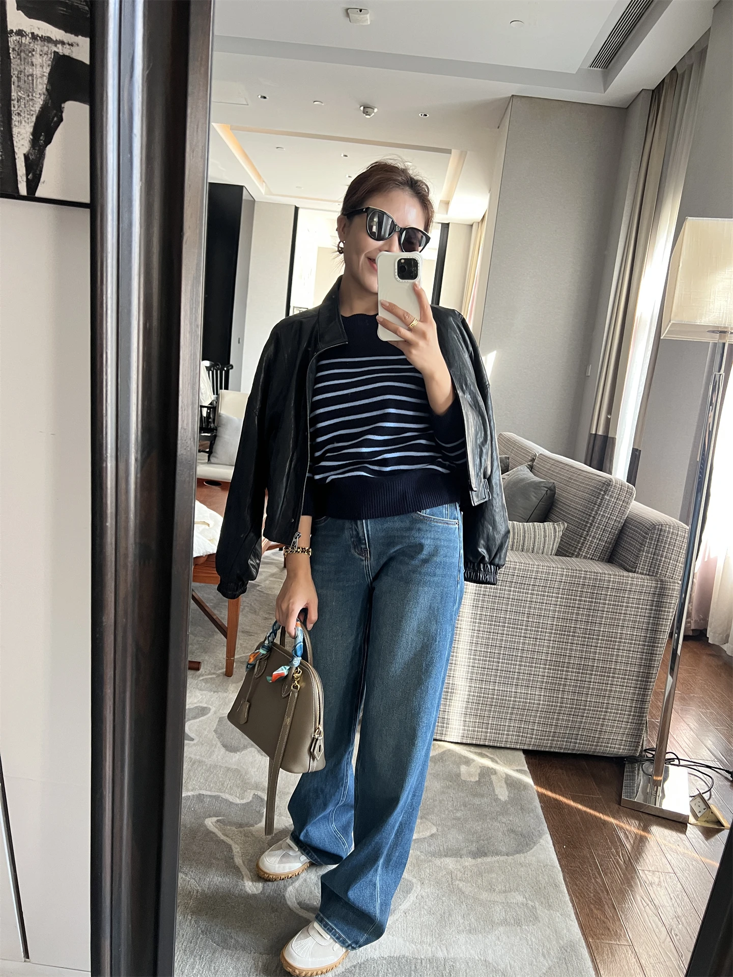 

Джинсы прямого кроя с высокой талией, утолщенные, мягкие, синие, из денима, повседневные, женские, из высокоэластичного хлопка, осенняя новинка