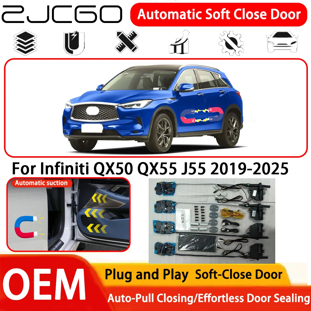 

﻿ Система автоматического мягкого закрывания дверей (Soft Close) OEM для Infiniti QX50 QX55 J55 2019-2025: установка Plug and Play, комфортное закрывание