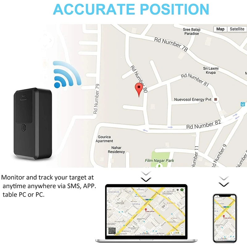 Pelacak GPS Mini, Upgrade perangkat pelacak GPS anti-maling SMS Locator Global pelacakan waktu nyata untuk kendaraan/sepeda motor