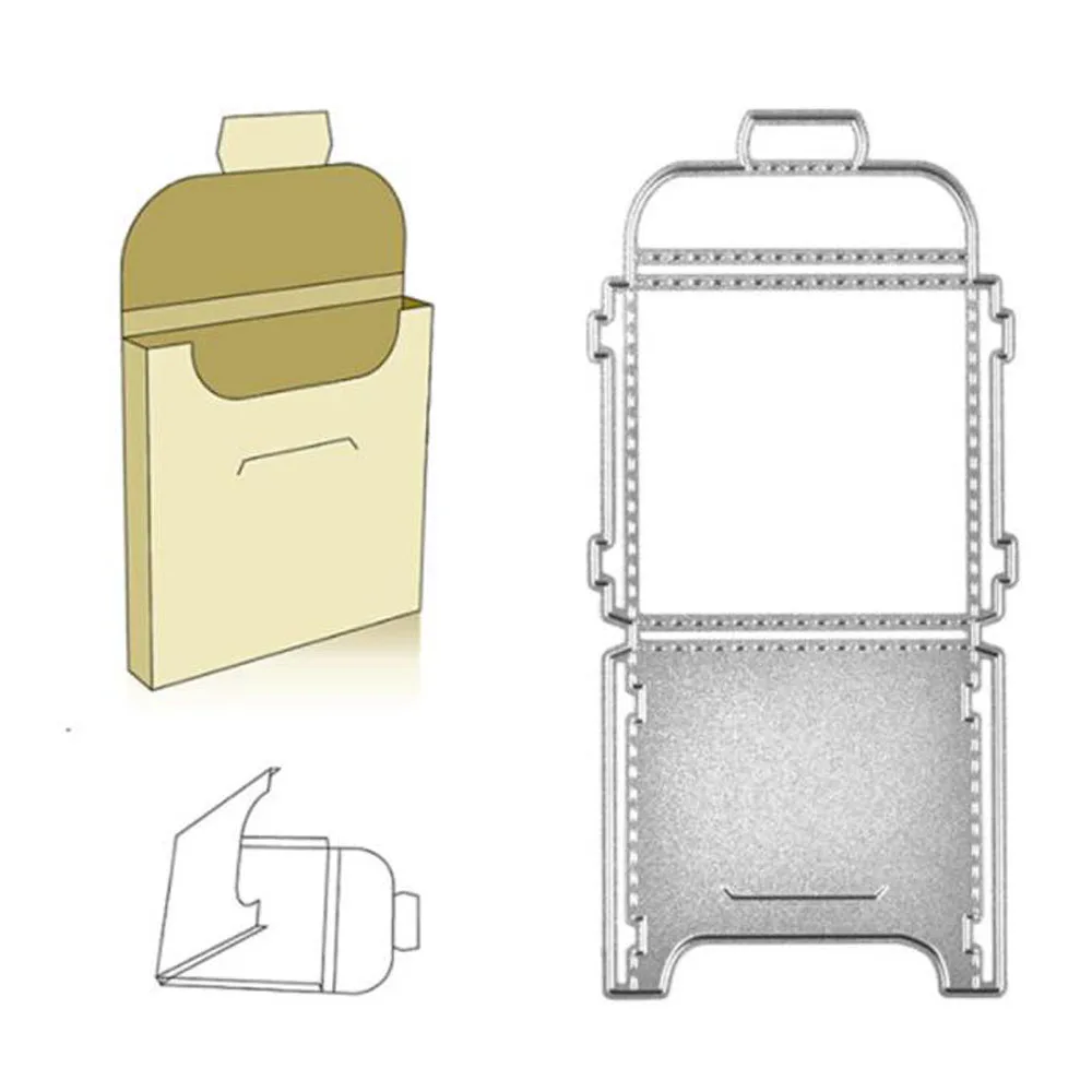 Caja de troqueles de corte de Metal para decoración de álbumes de recortes, plantilla de grabado en relieve, decoración artesanal, etiqueta de