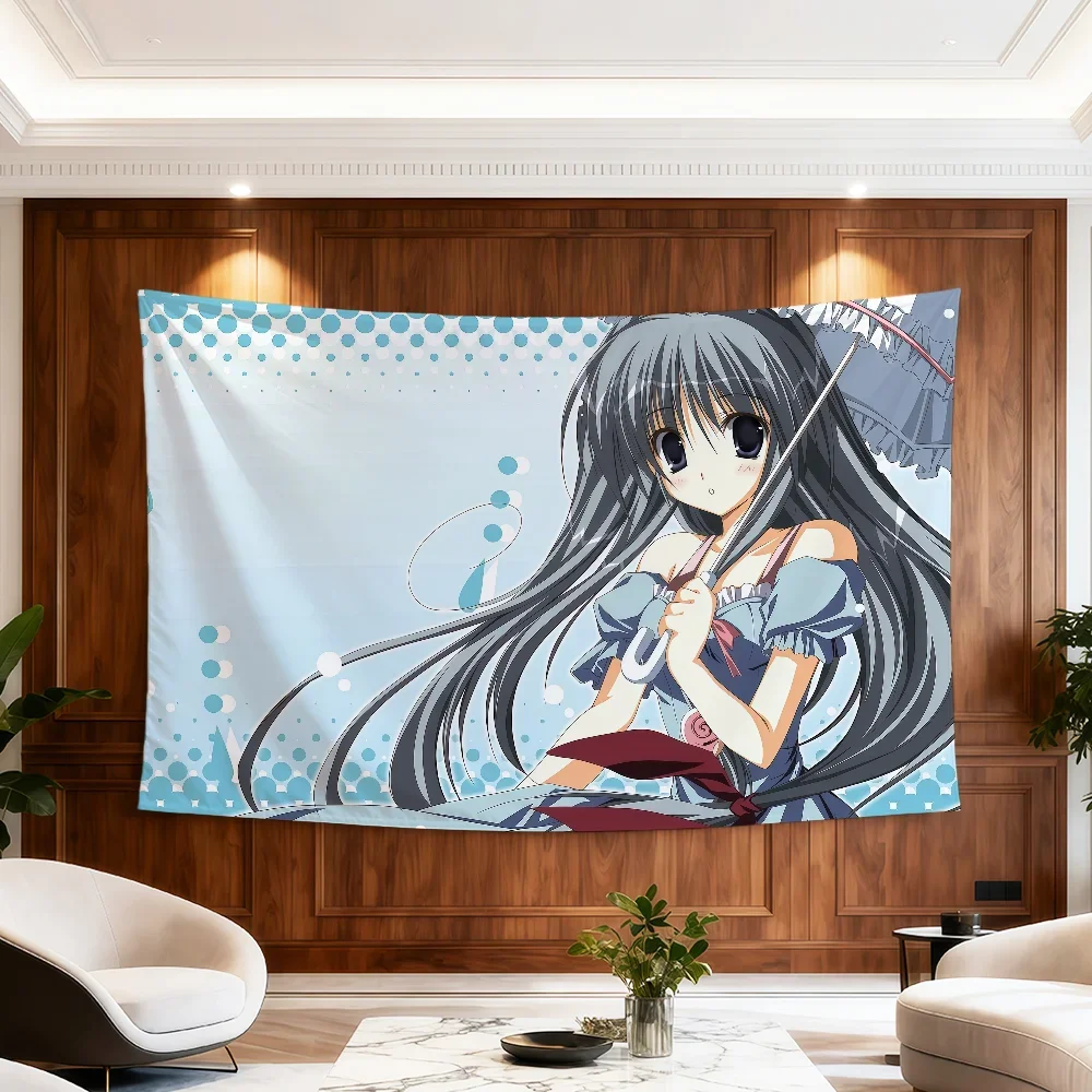 Kawaii Moe Drop Flag Anime Zimmer Wohnheim Y2k Candy Party Hogar Nachttisch Wohnzimmer Wandbehang Mädchen Korie Deko Riko Banner Geschenk – Detail 17