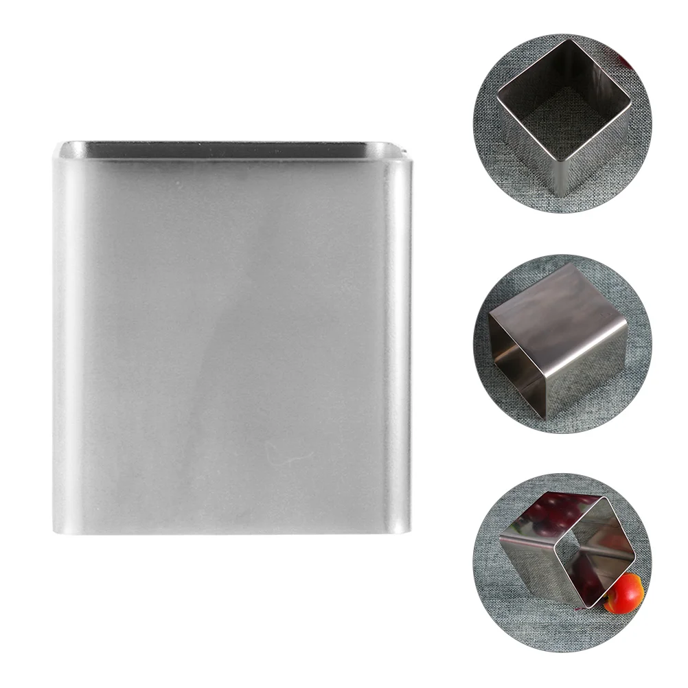 

2 Pcs Stainless Steel Cake Ring Mousse Baking Rings Seamless Molds Mini Dessert