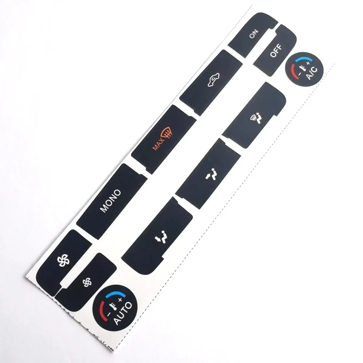 Car Air Condition Control Switch Button Repair Stickers For Ford S-Max For MONDEO A/C Button Repair Kit Matte Black