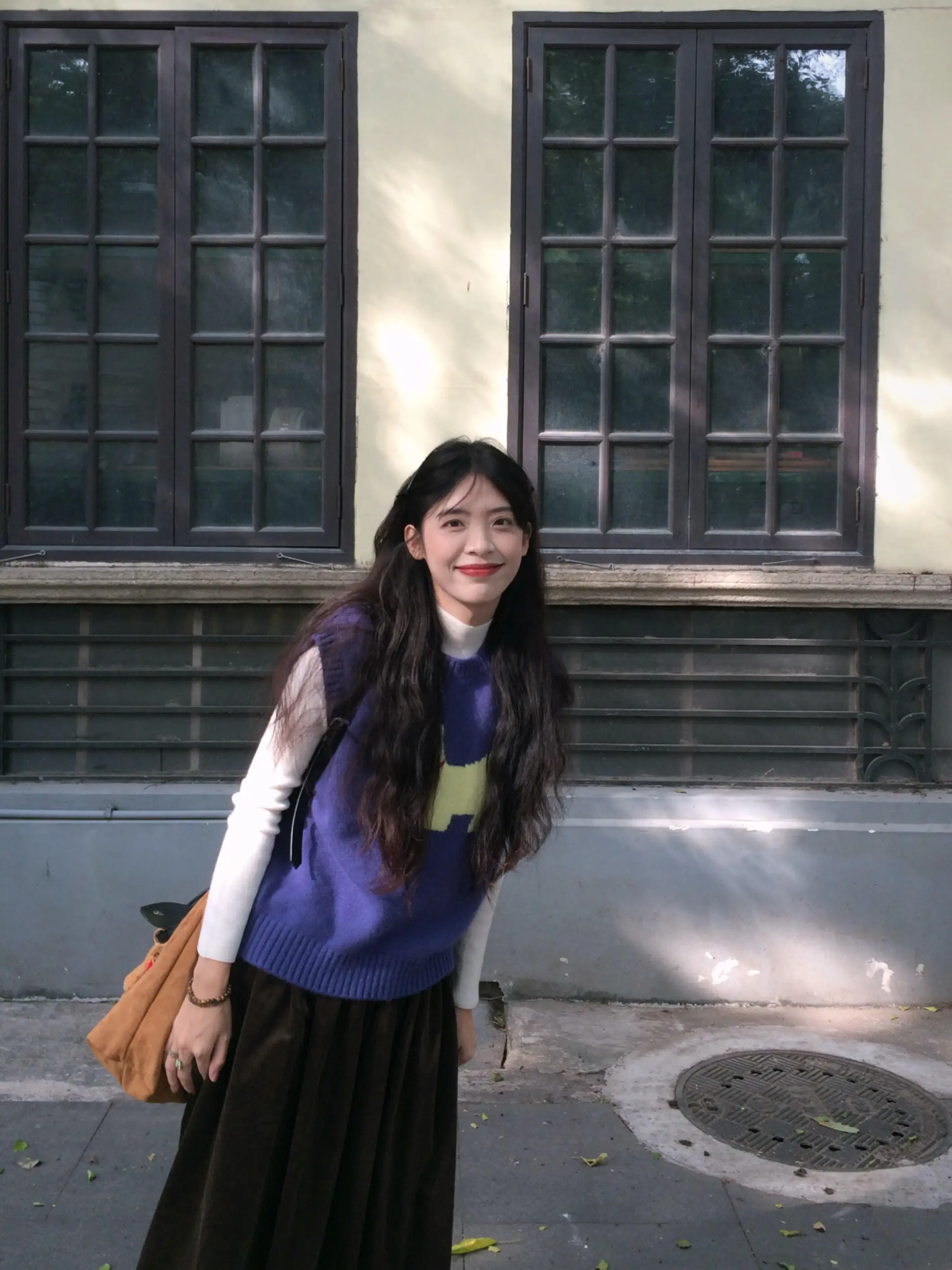 한국 슬림핏 니트 조끼 여성용 가을 겨울 신상 레이어드 어깨 패드 이너탑