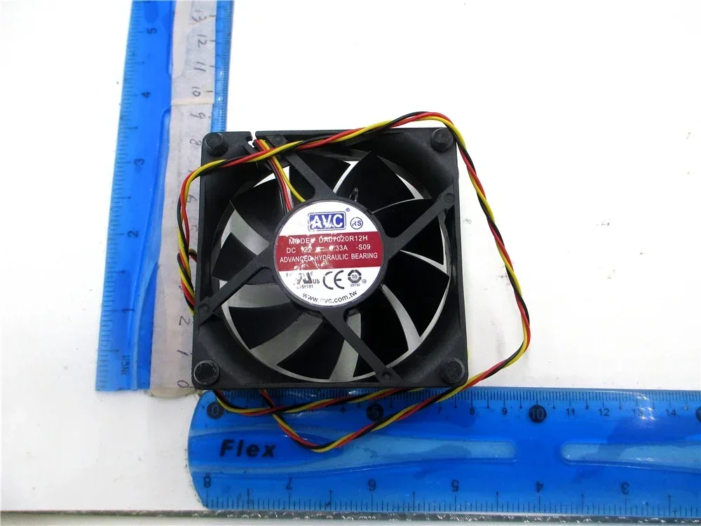 

70x70x20 мм DA07020R12H 7 см 12 В 0,33 А 3-проводной вентилятор охлаждения процессора с контролем температуры для Lenovo M6600 4500 7150 B4550