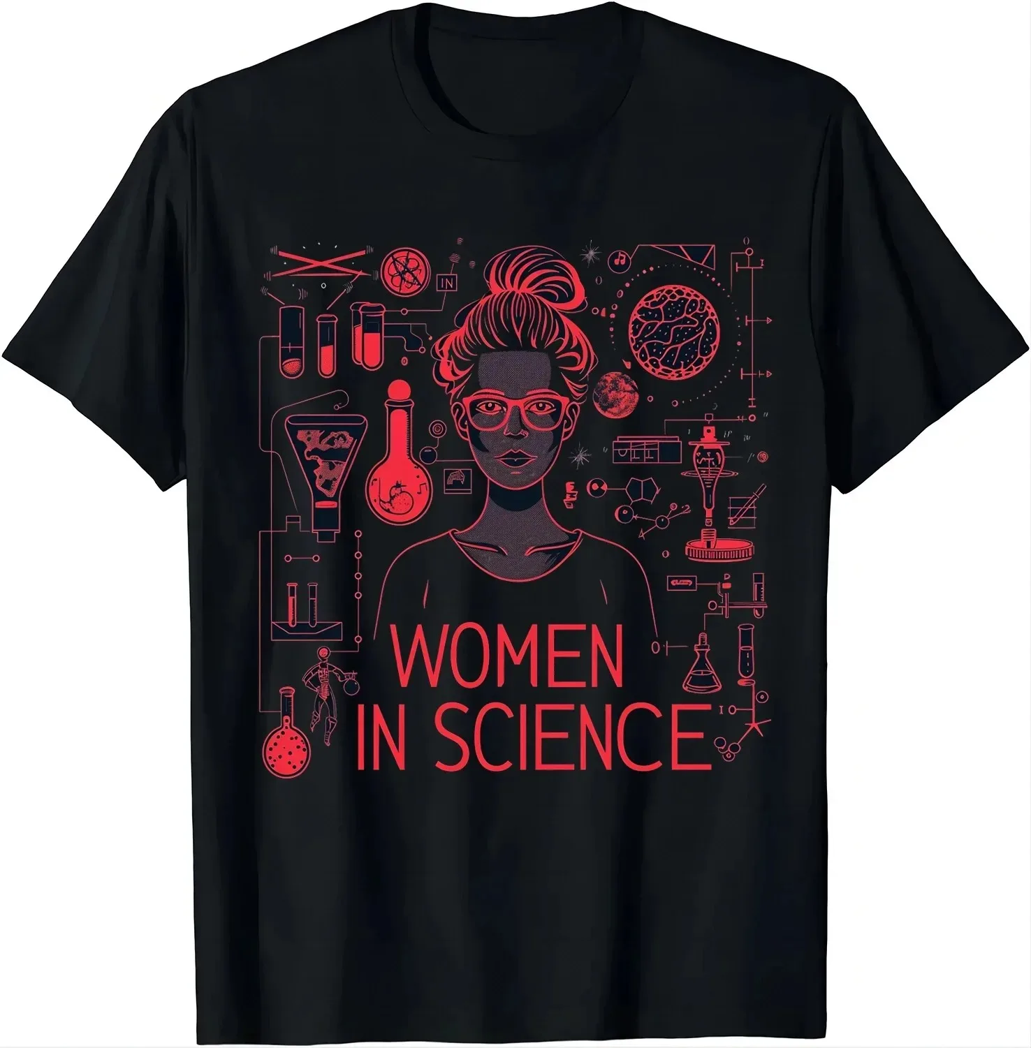 Women in Science T-Shirt Funny Science Clothes Street Fashion Casual Tops Vintage Women T Shirt