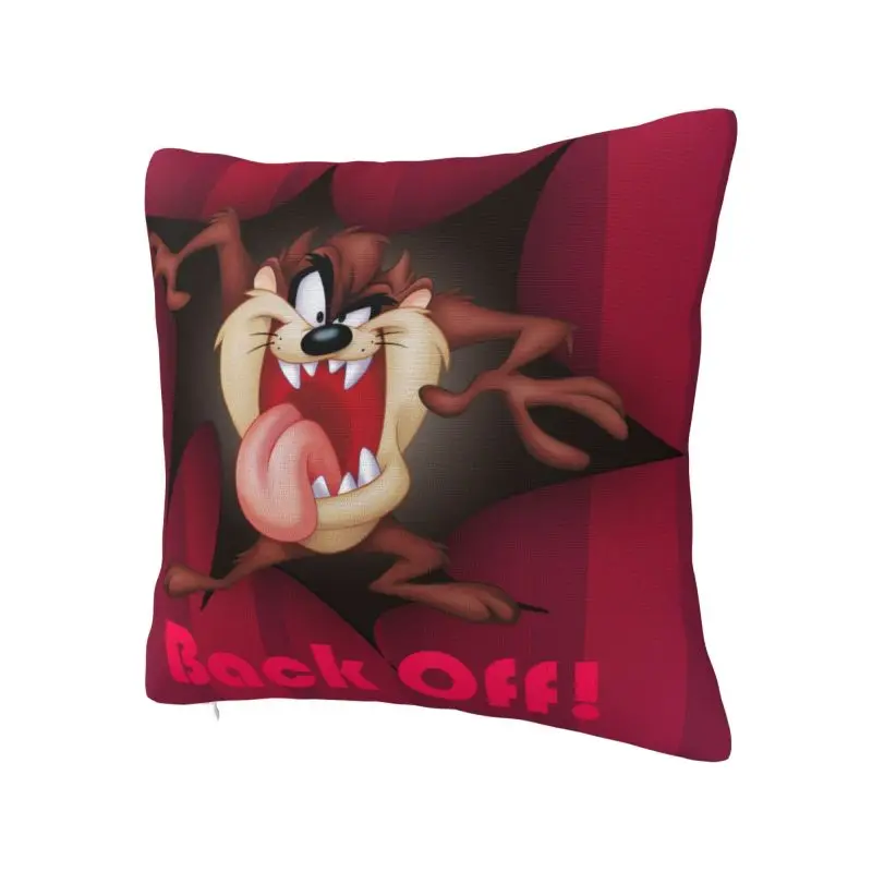 Custom Nordic Style Angry Tasmanians Devils Throw Pillow Cover Home Decorative Square Taz  Cushion Cover Pillowcover for Sofa