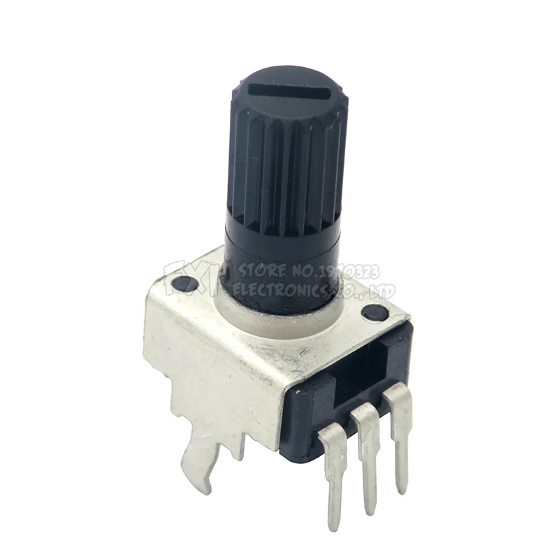 Resistor ajustável com 9 tipo 3Pin selo, RV09, potenciômetro, eixo de 12.5mm, 1k, 2k, 5k, 10k, 20k, 50k, 100k, 0932, PCes 10