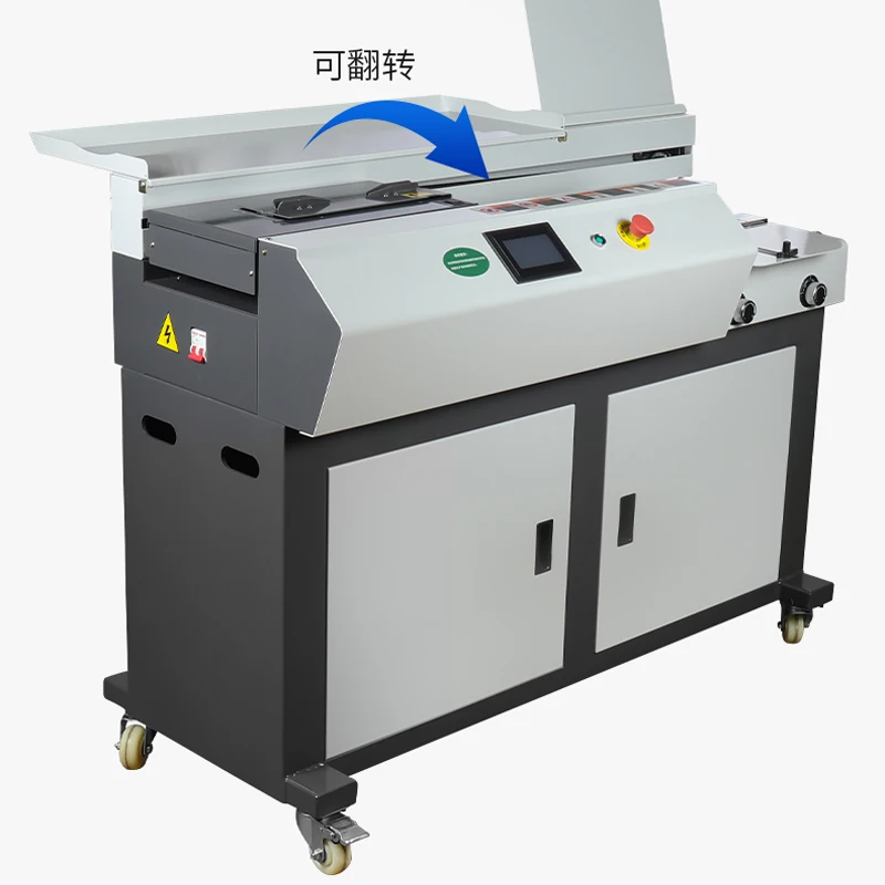 C4 Glue Binding Machine Fully Automatic Hot Melt Glue Binding Bidding Books Touch Screen Binding Equipment Graphic Store Equipme