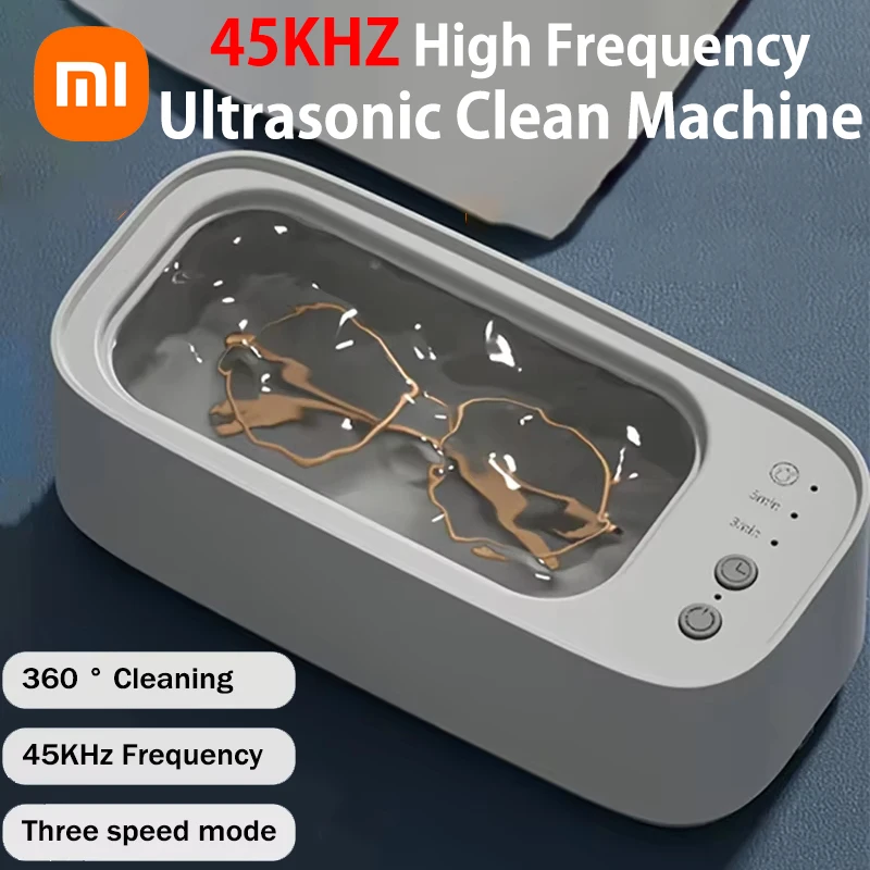 Xiaomi Ultrasonic 360° Cleaning 45KHZ Ultrasound Jewelry Cleaner Machine High Frequency Ultrasonic Cleaning Bath For Watches