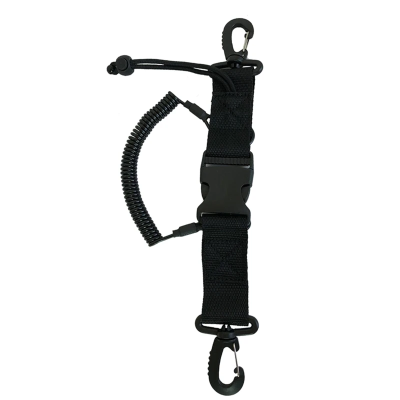 Camera Housing Carry Lanyard Spring Coil Camera Scuba Diving Lanyard With Quick Release Buckle Diving Anti Losing Rope