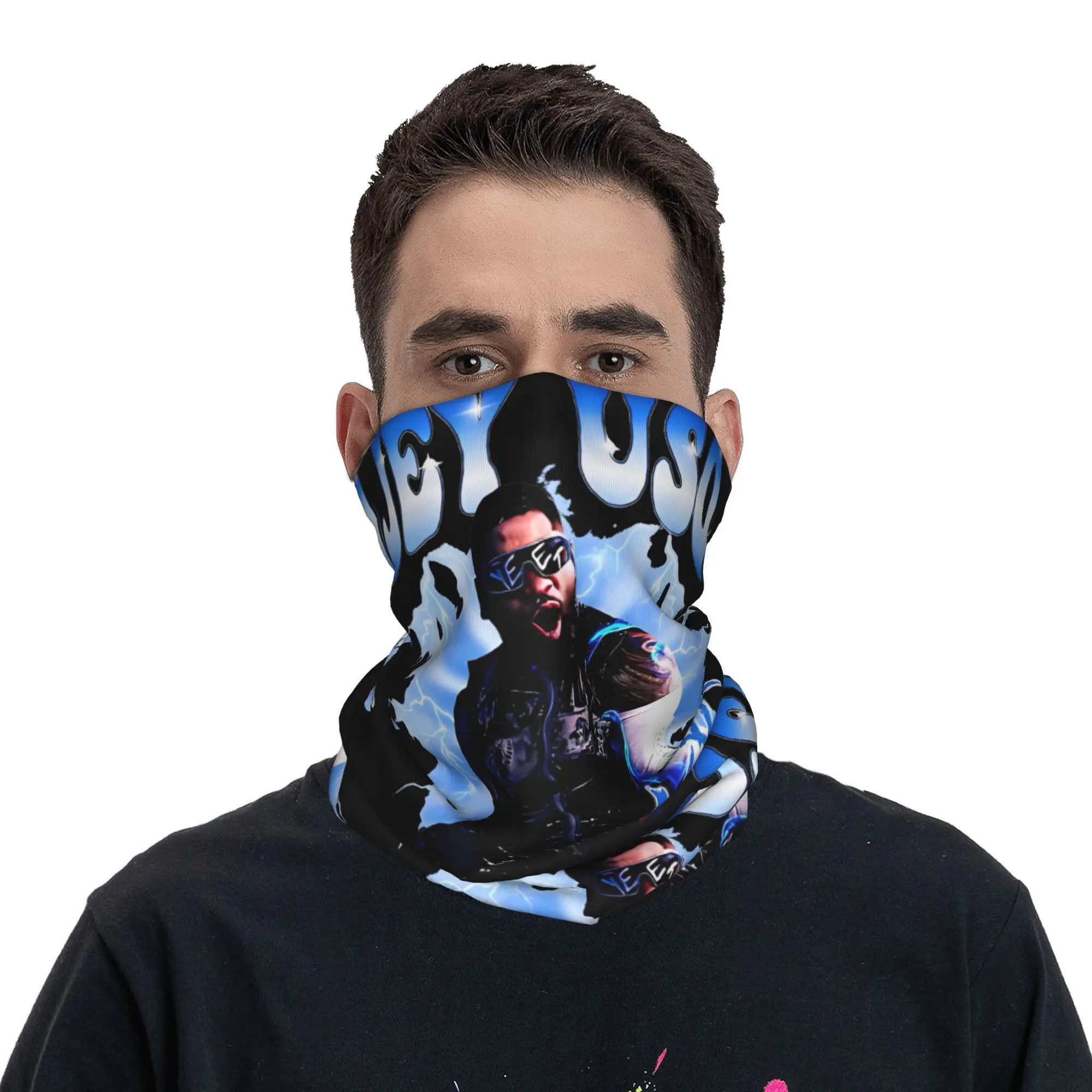 Cool Big Yeet Jey Uso Bootleg Bandana Neck Gaiter Printed  Face Scarf Multi-use Balaclava Fishing for Men Women Adult Breathable