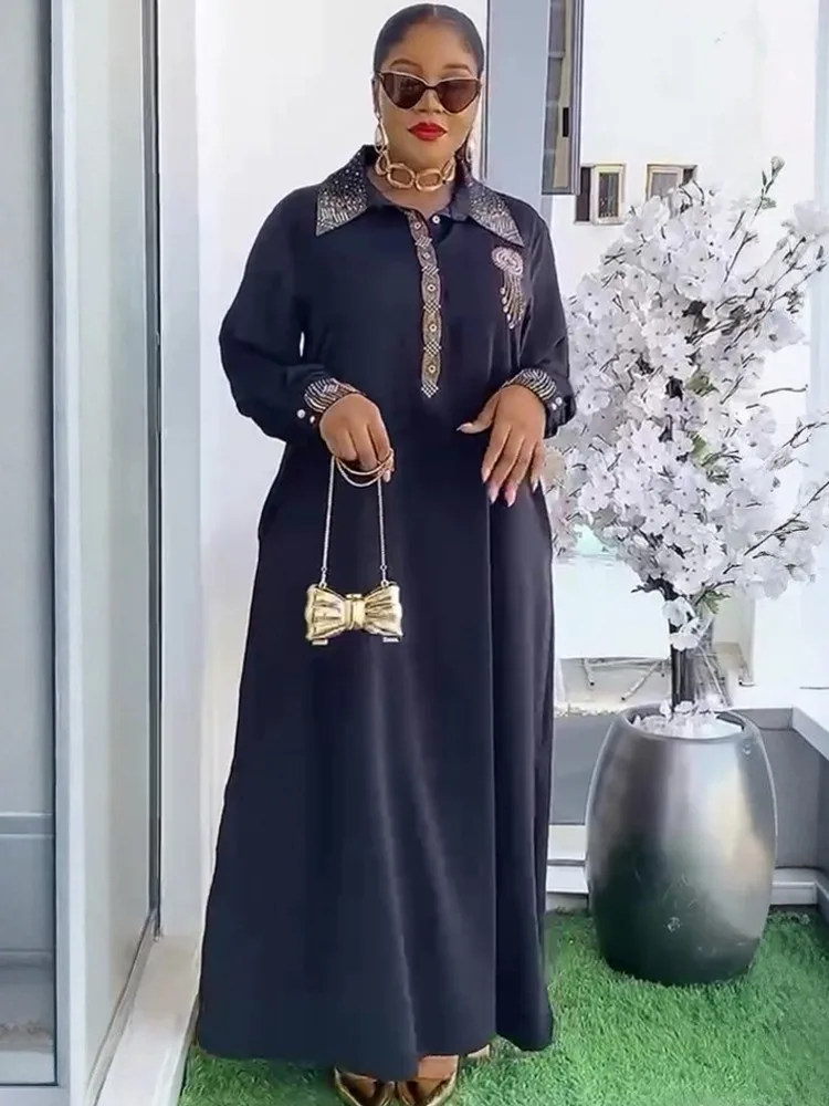 

Африканские платья для женщин Vetement Femme Dashiki Abaya Maxi Dress Африканская одежда Dashiki Ankara Платья 2023 Лето Осень Новинка