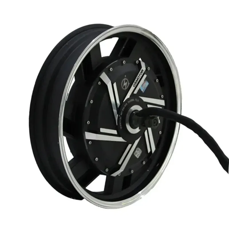 High Power 17x3.5J 17 Inch 72V 2000W 3000W 35H 40H Right Side Disc Brake Electric Motorcycle Rear Hub Motor