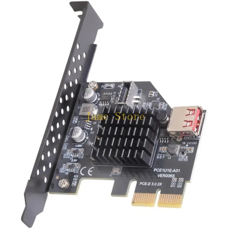 LX0B High Speed USB 3.1 Gen 2 Expansion Card 10 Gbit/s PCI 20PIN Transfer 10Gbps