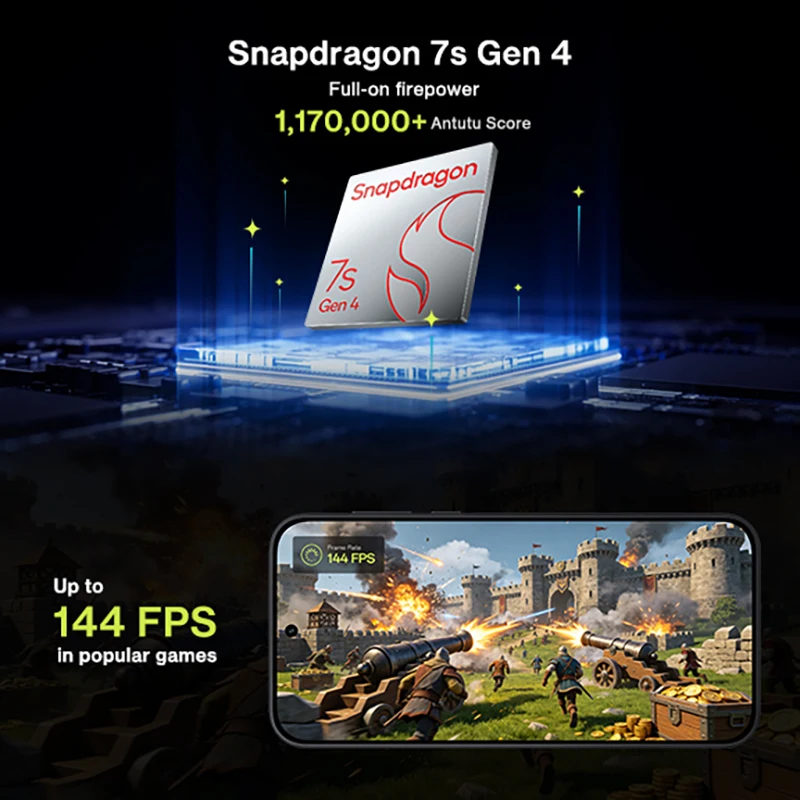 Versión global del smartphone OnePlus Nord CE 6 5G de 8+256 GB, con batería de 7500 mAh y carga de 80 W, rendimiento de la serie Snapdragon 7, frecuencia de actualización de 144 Hz, cámara de 50 MP 4