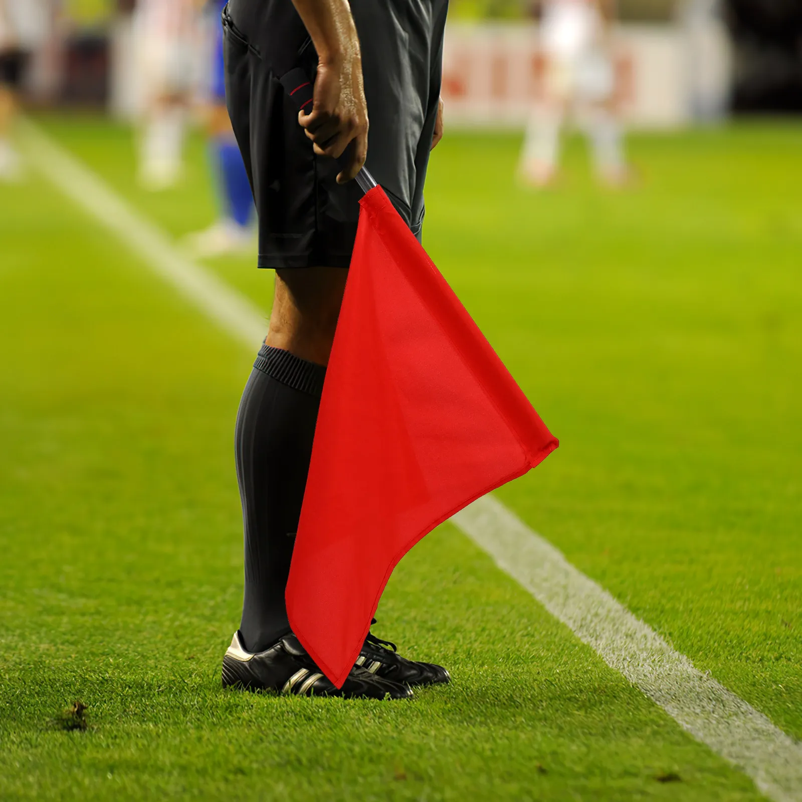 

2Pcs Referee Signal Flags Bright Colors Lightweight Hand Flags for Sports Match Competition Soccer Volleyball Racing Judge Flag