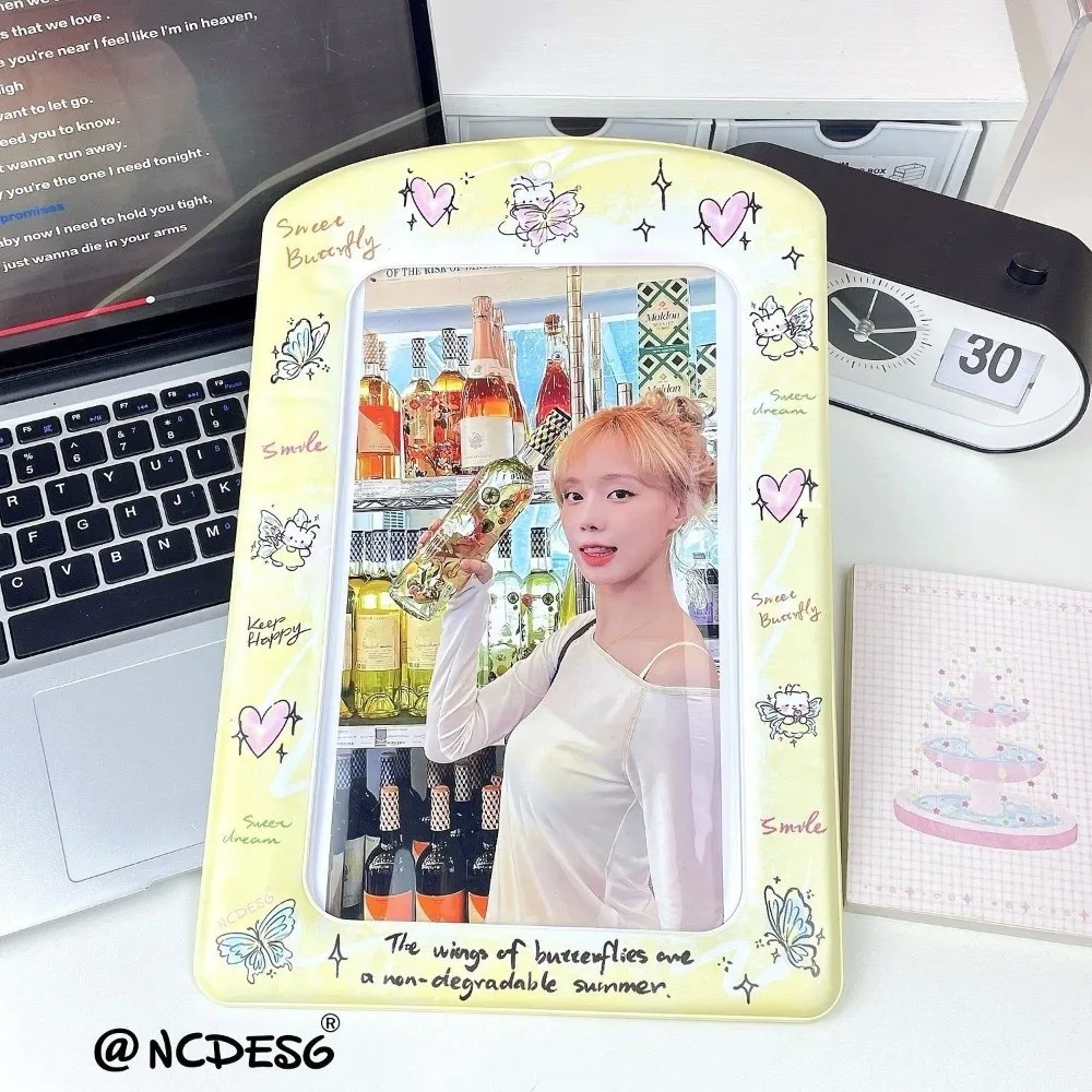 Trendiger A4 Fotokartenhalter Koreanischer Idol Riesen-Fotoschutz Bunter PVC-Fotokartenhalter für Fans – Detail 2