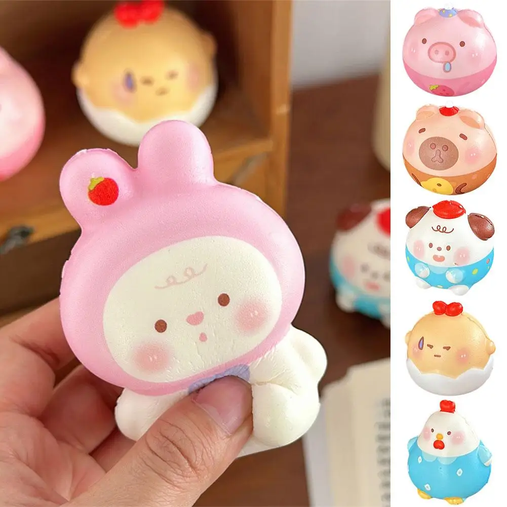 New Cute Cartoon Pinch Decompression Toys Slow Rebound Small Animals Desktop Creative Ornaments Small Gifts For Children Ka S8M5