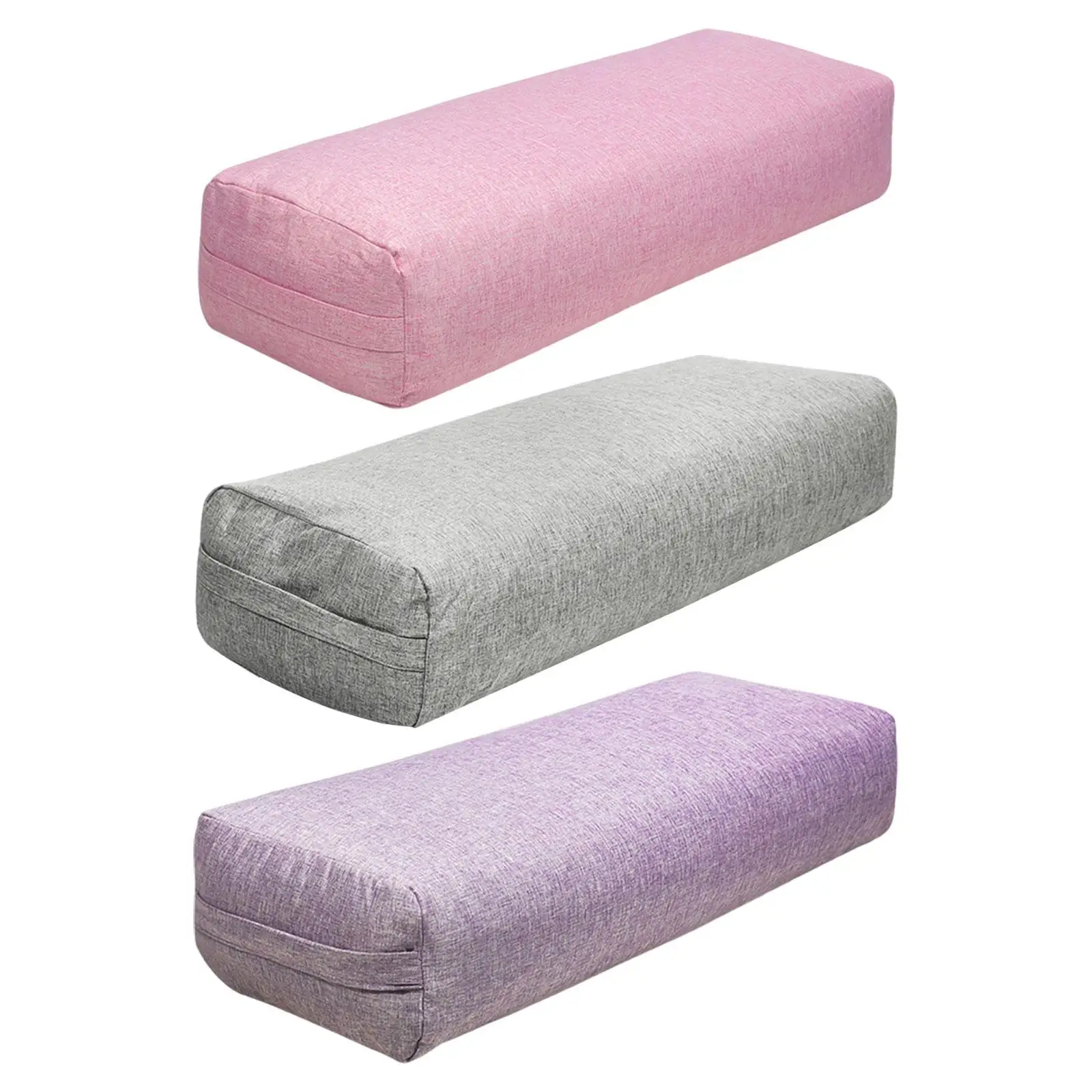 Yoga Bolster Pillow for Legs for Balance Removable Cover Yoga Prop Professional