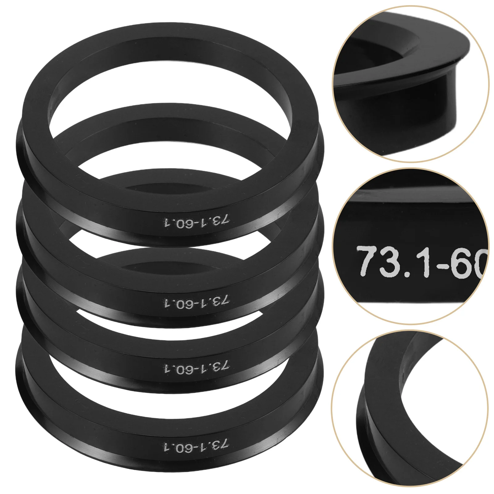 

4Pcs Car Hub Centric Rings Strong Plastic Construction Reduces Vibration Wheel Centering Ring for Wide Range of Vehicles